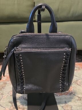 The SAC backpack/crossbody/sholder Leather Stud-Trim Mini Satchel - Women